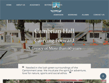 Tablet Screenshot of cambrianhall.in